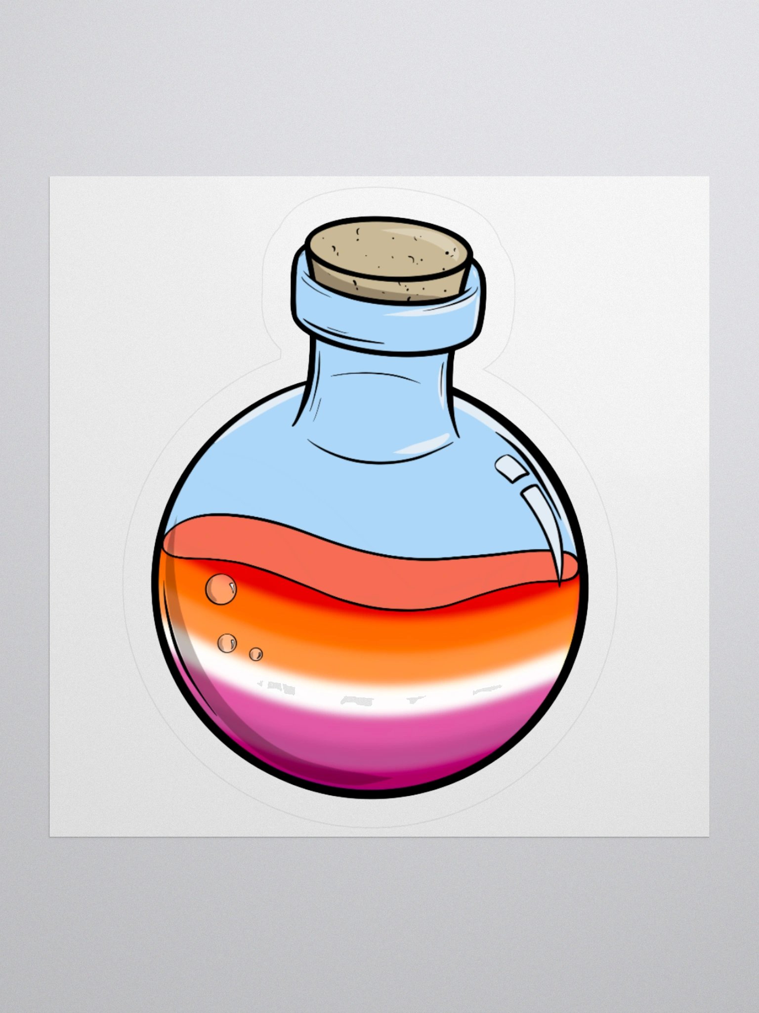 Lesbian Pride Potion | 3" Sticker product image (1)