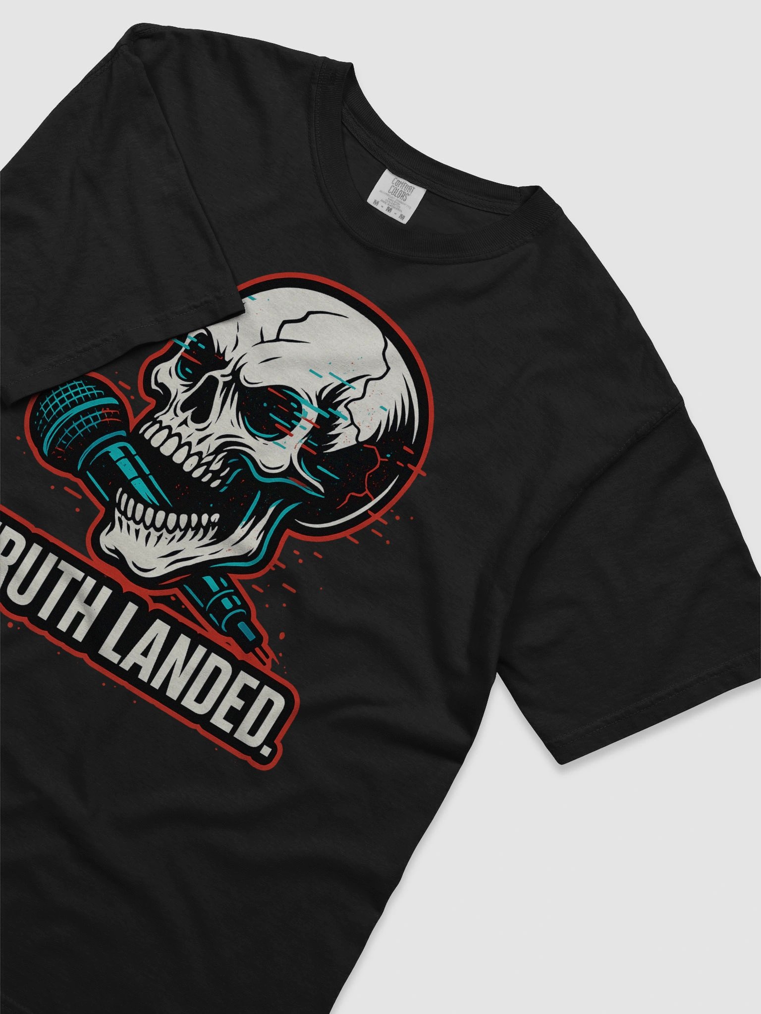 TRUTH LANDED – Glitch Skull Mic Tee product image (5)