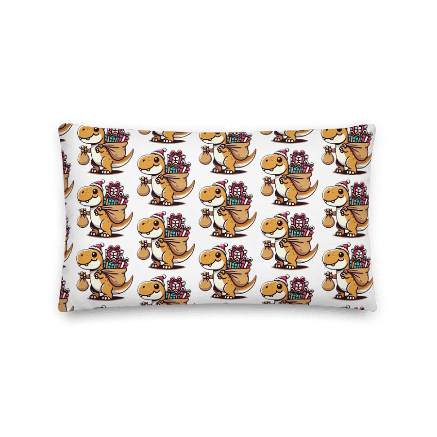 Santa-saurus All-Over Print Pillow product image (5)