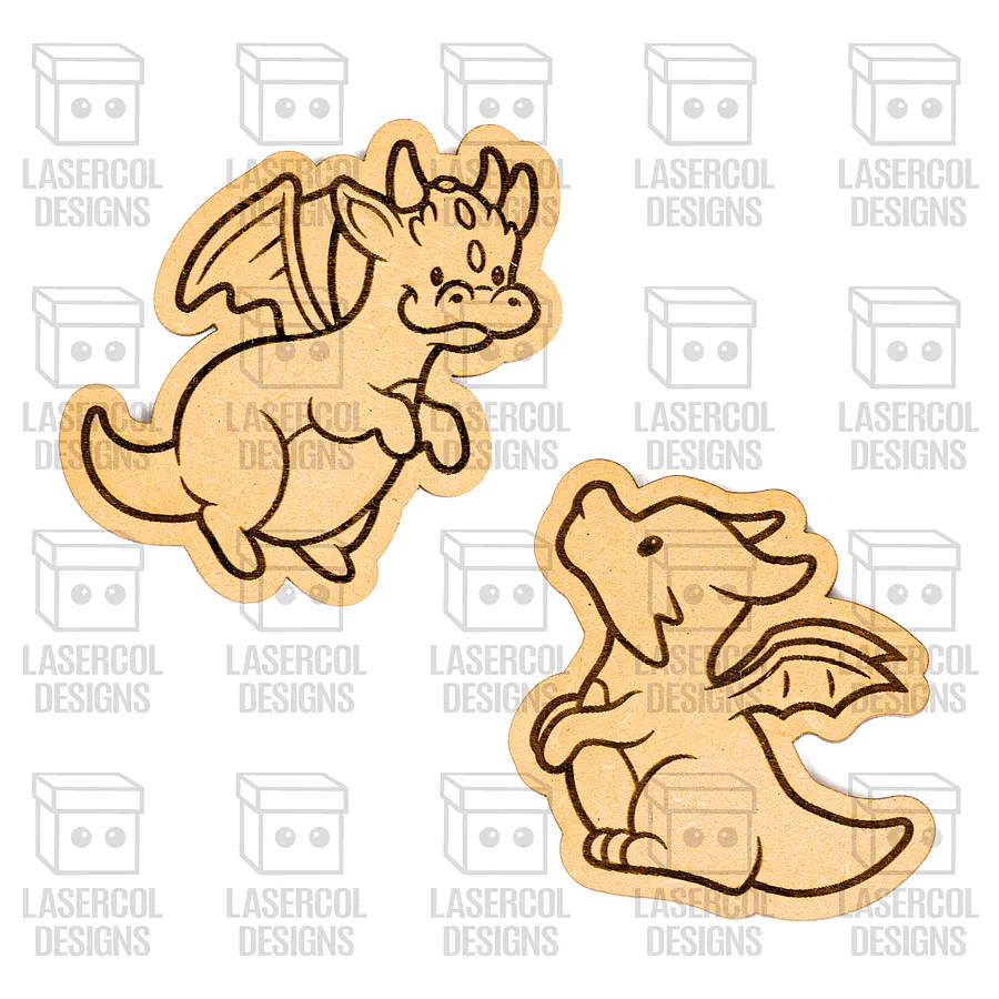 Dragons Paint Kit DIY Cut Outs - Laser Cut Files product image (3)