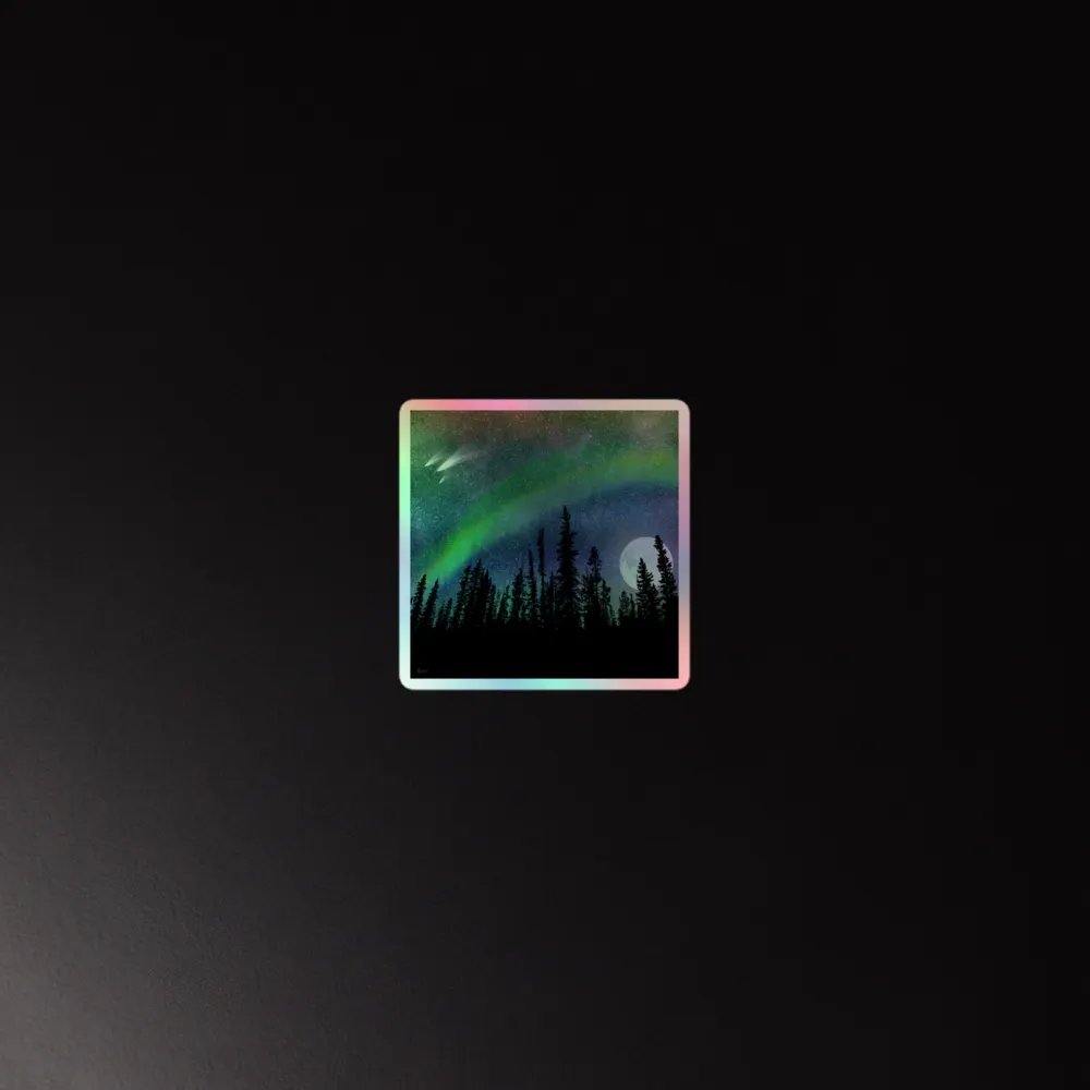 Night Gaze holographic sticker product image (2)