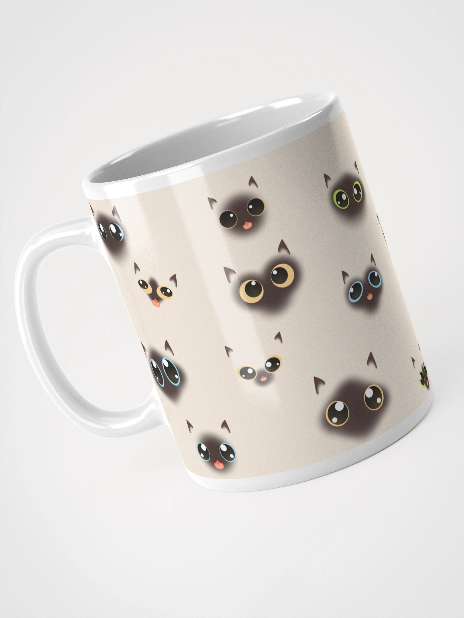 Siamese Cat Faces (Multicolor Eyes) Mug product image (11)