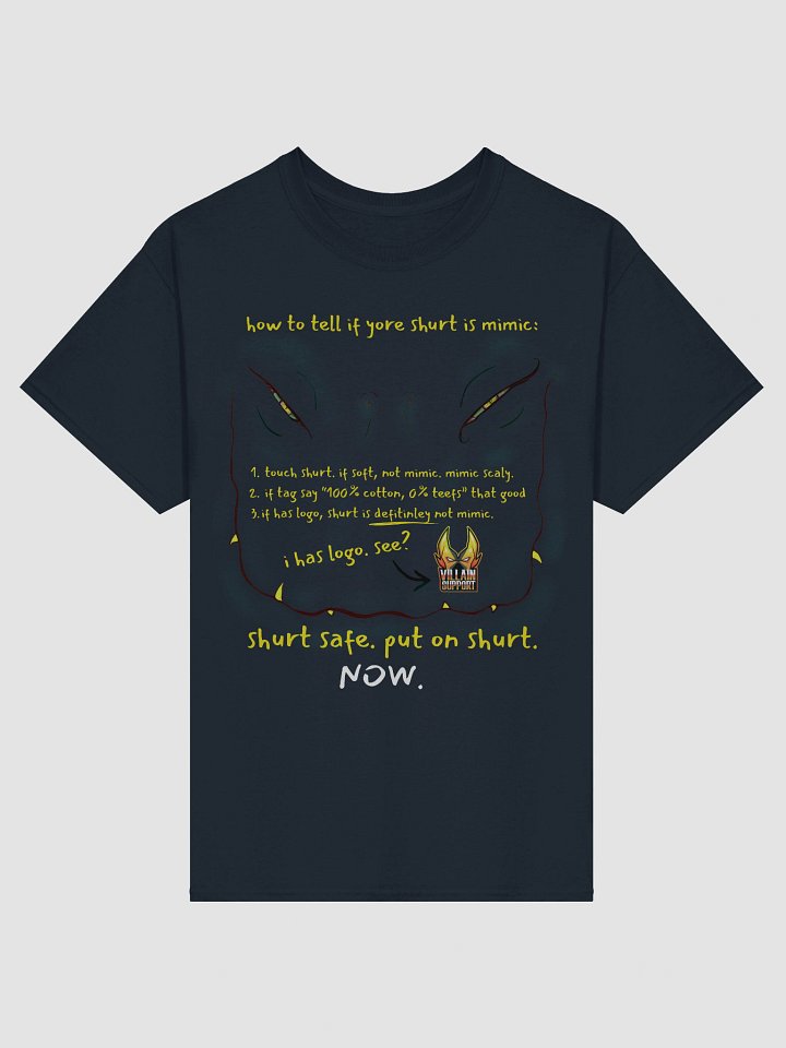Mimic Shirt - Yellow Text product image (1)