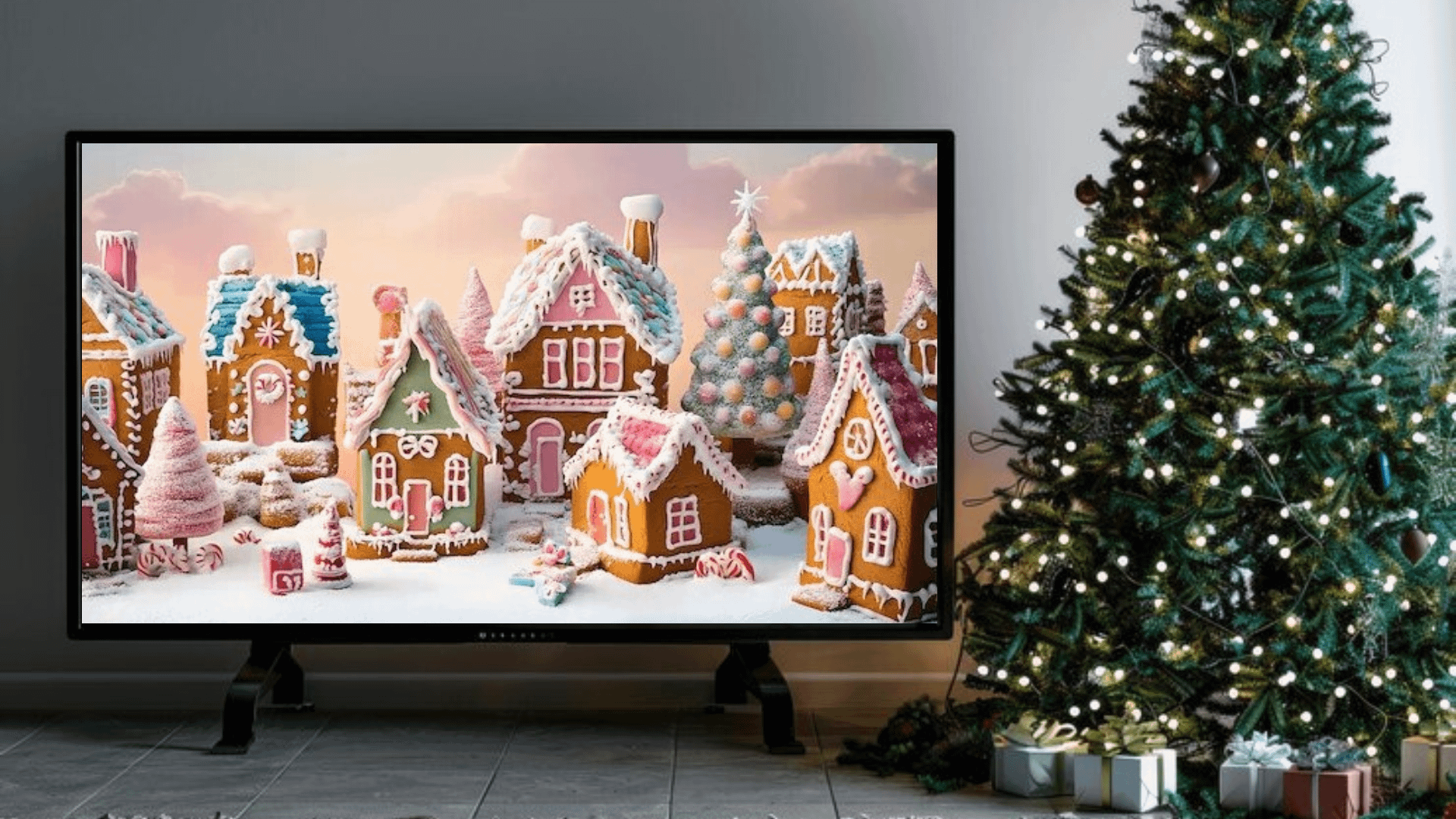 Gingerbread Cottage in Winter Wonderland - Frame TV III product image (5)