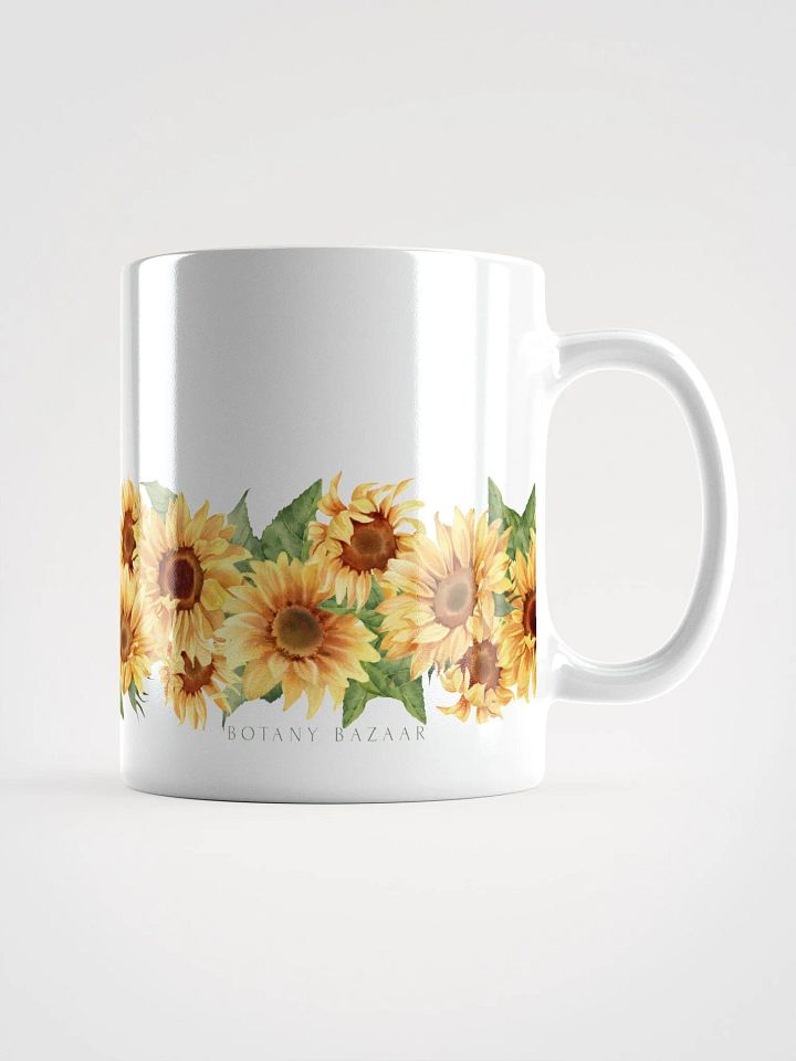 Sunflower All Around White Ceramic Mug product image (1)
