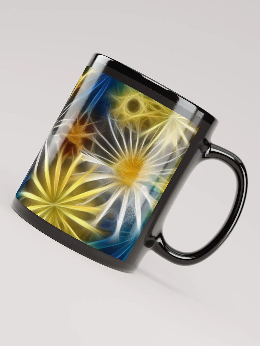 Glowing Daisies Black Coffee Mug product image (8)