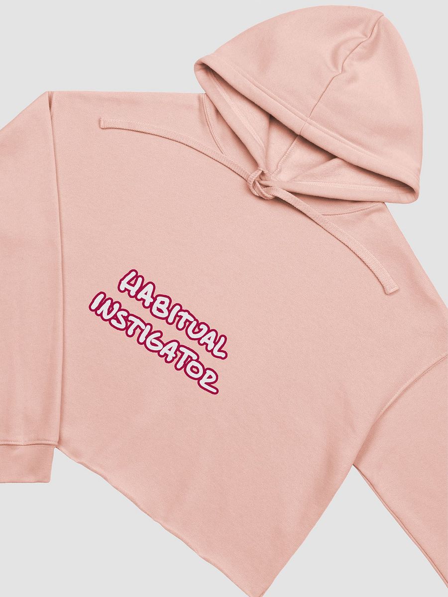 HABITUAL INSTIGATOR (lined design, #A6073C) fleece cropped hoodie product image (9)
