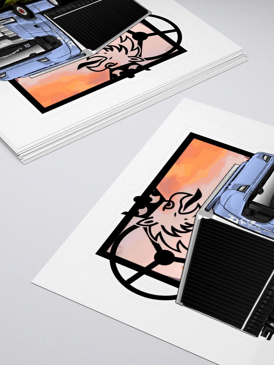 ICON S450 Rooster Road Warrior Kiss Cut Stickers product image (13)