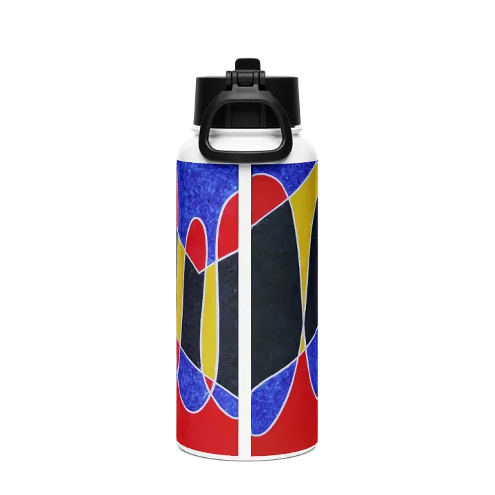 Dancing Girl Stainless Steel Water Bottle with a Straw Lid product image (2)