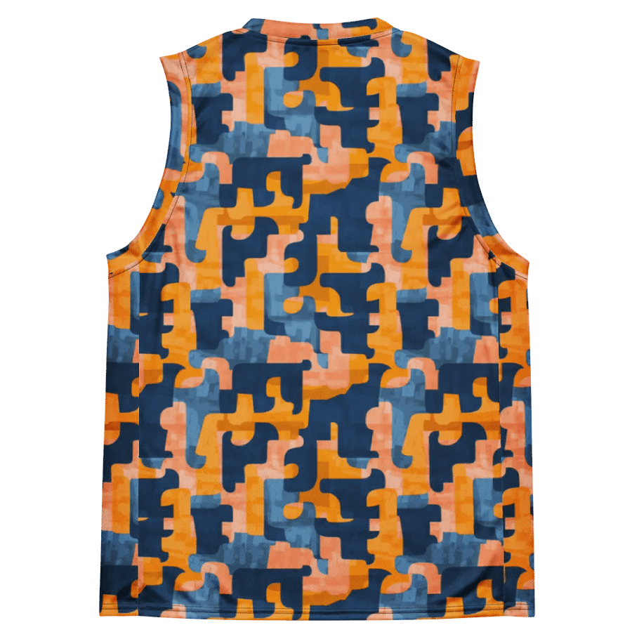 Flowing Shapes | Recycled Unisex Basketball Jersey product image (9)