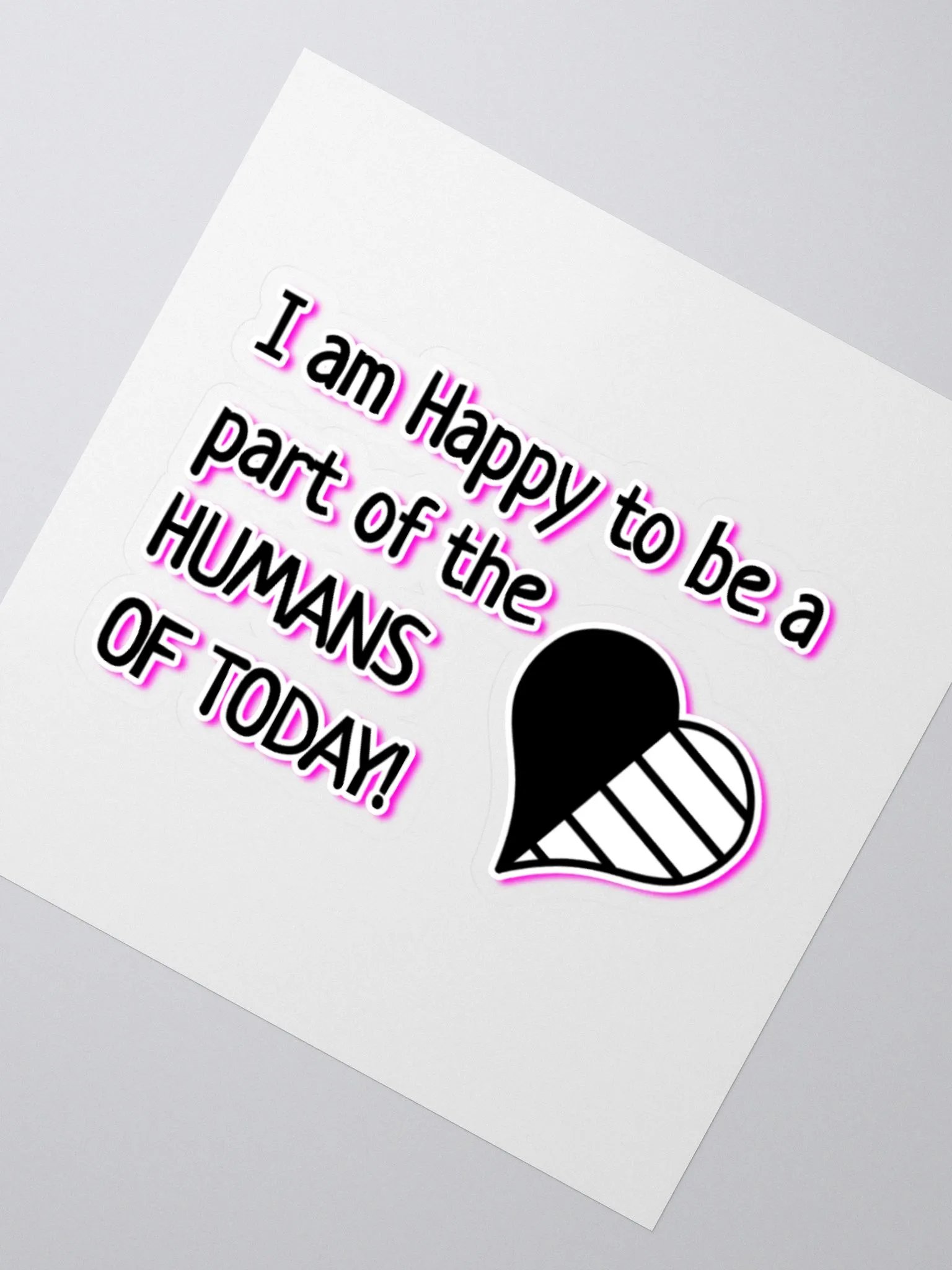 Humans of today [Pink] Sticker product image (2)