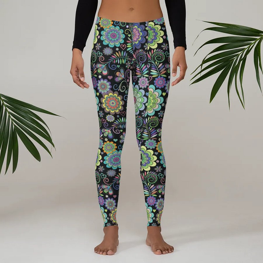 Mandala Flower Yoga Leggings product image (3)