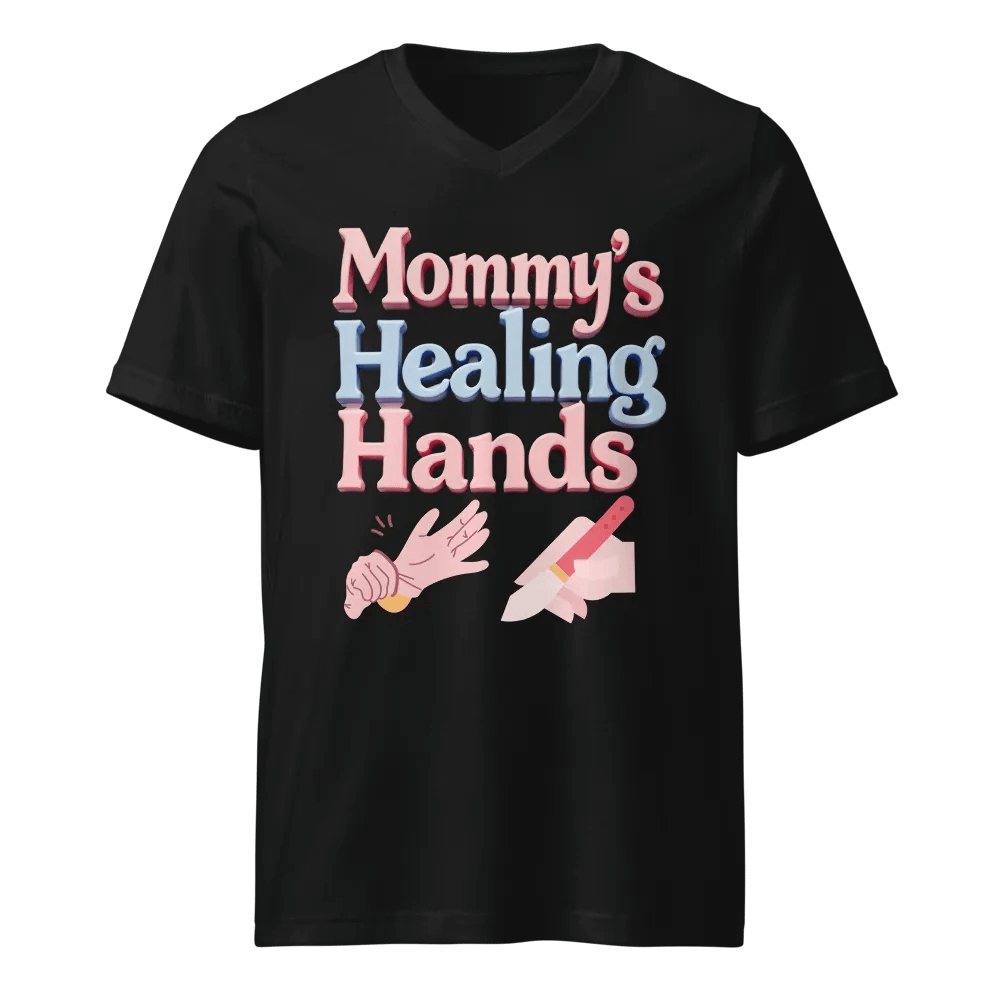 Mommy's Healing Hands V-Neck Tee product image (1)