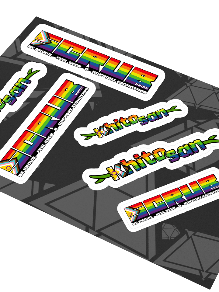 Scrub pride stickers product image (2)