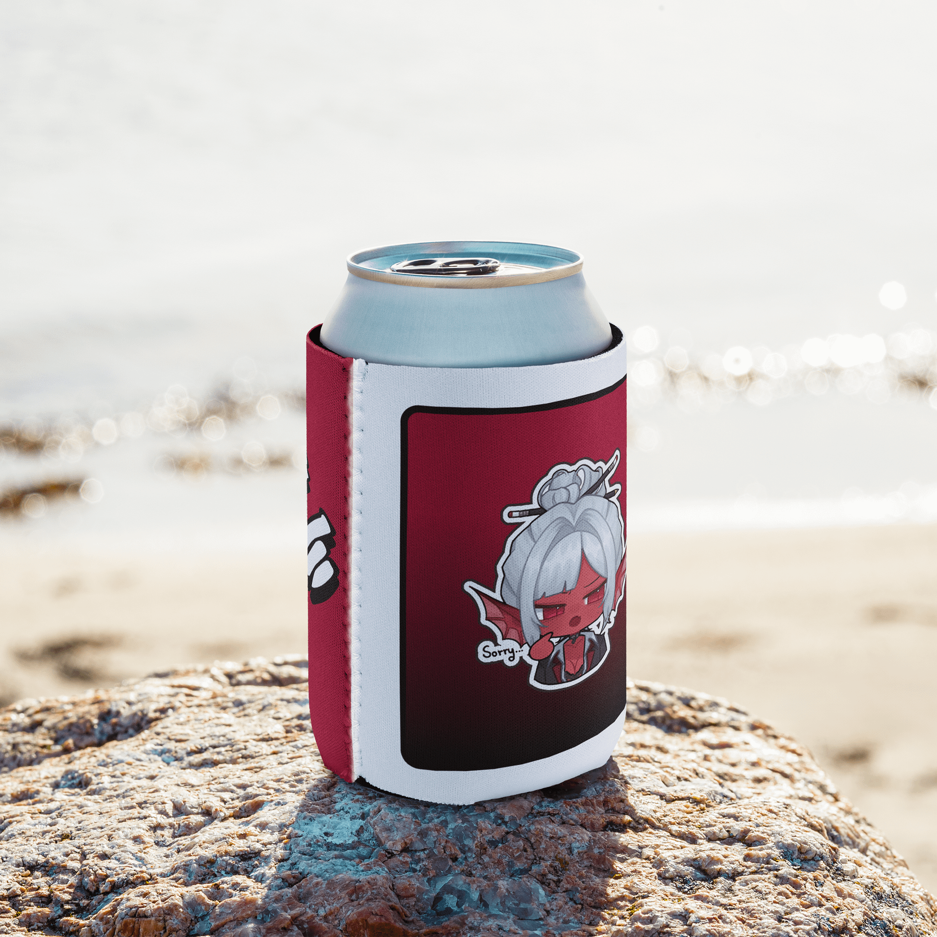 Sorry Emote Coozie (Red) product image (9)