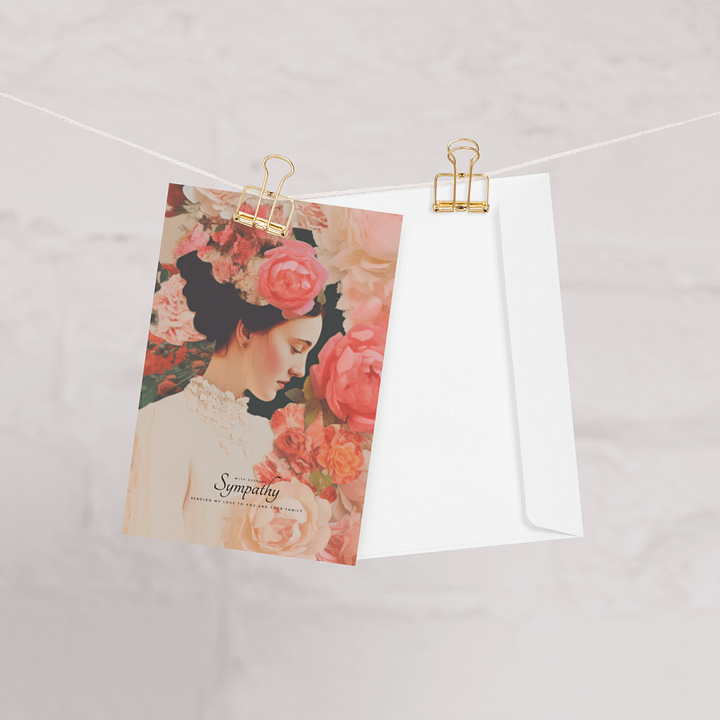 Vintage Blossom Botanicals Sympathy Card product image (1)