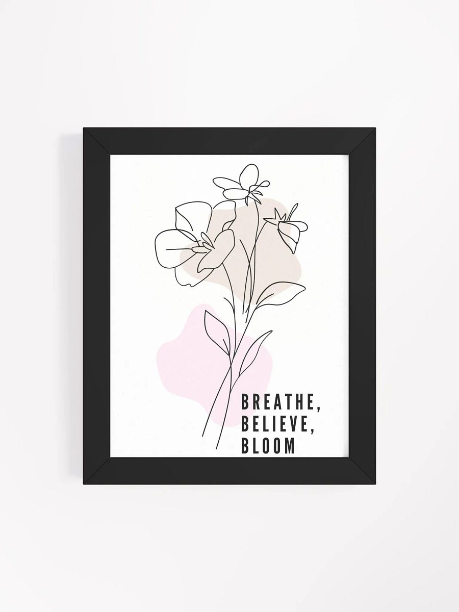 Minimalist Floral Line Art – Framed Elegant Flower Wall Decor for Modern Interiors product image (4)