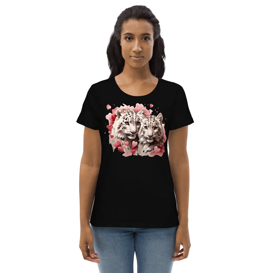 Snow Leopard Serenity Women's Fitted Tee product image (2)