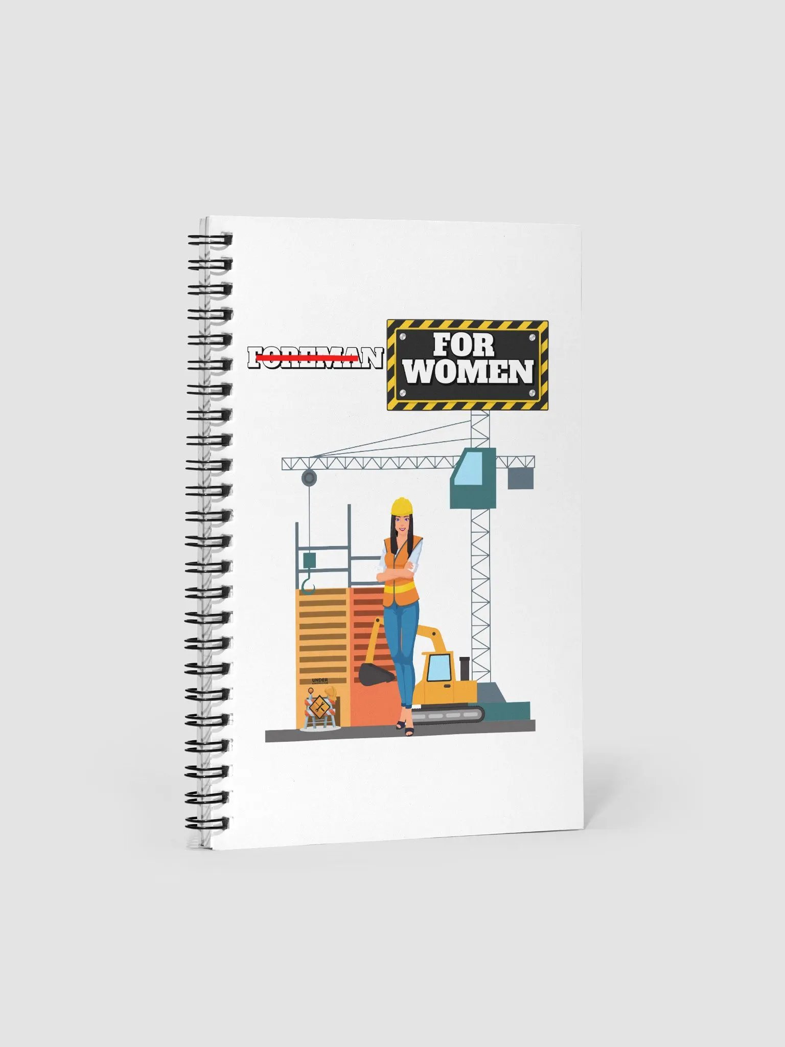 For Women Construction Spiral Notebook product image (3)