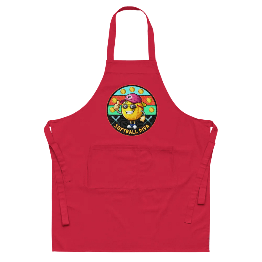 Softball Diva Cartoon Character Apron product image (3)