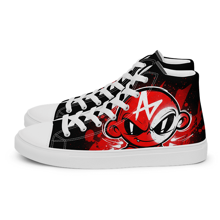 Graffiti Red Retro High Tops product image (1)