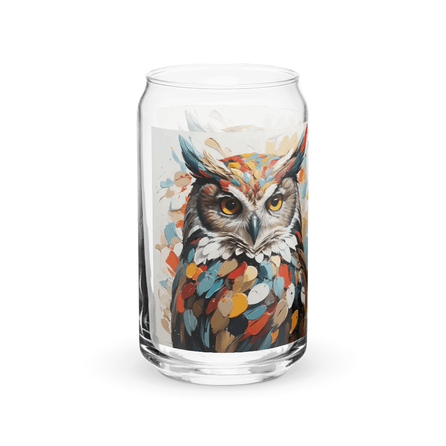 Twilight Guardian Owl Glass Can Sipper product image (11)