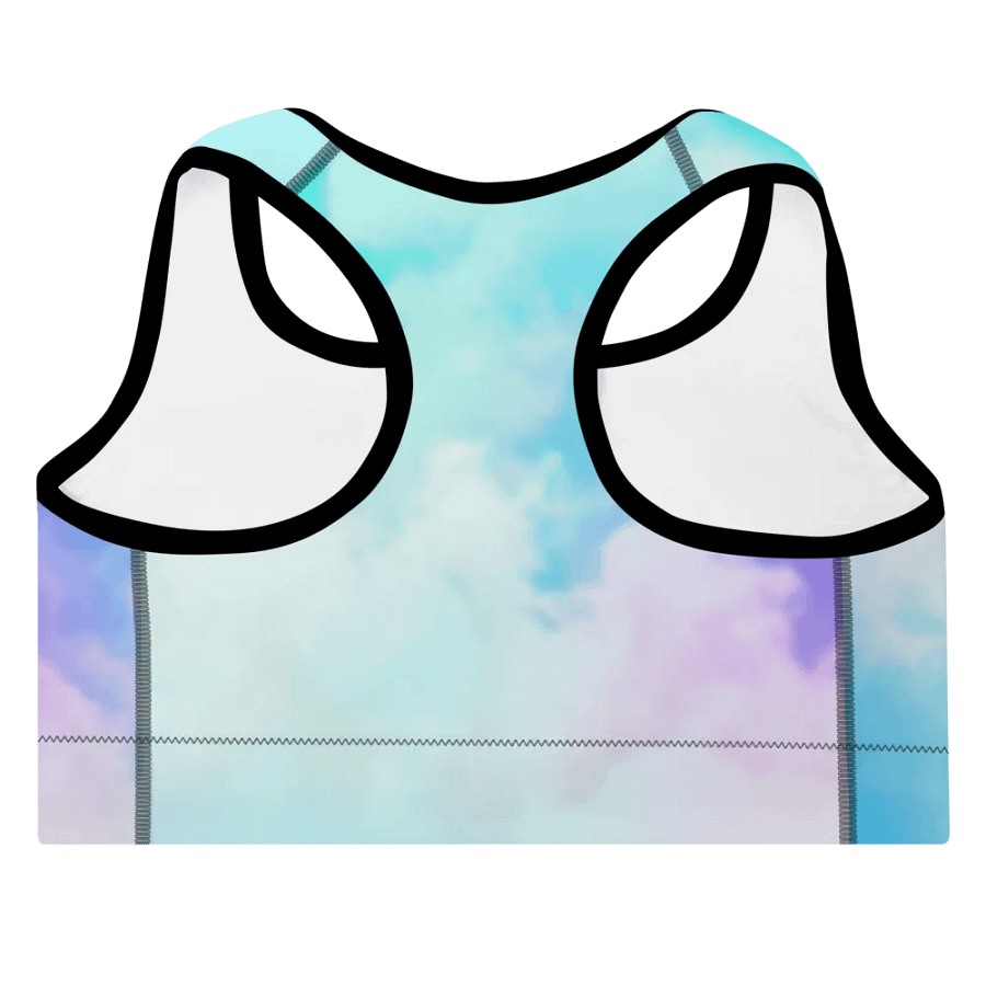 Blur cloud rainbow Design Padded Sports Bra - v2 product image (8)