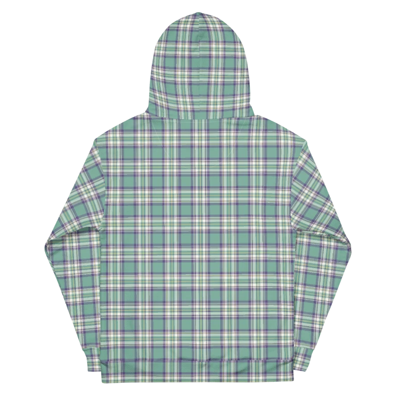 Light Green, Purple, and Yellow Plaid Hoodie product image (7)