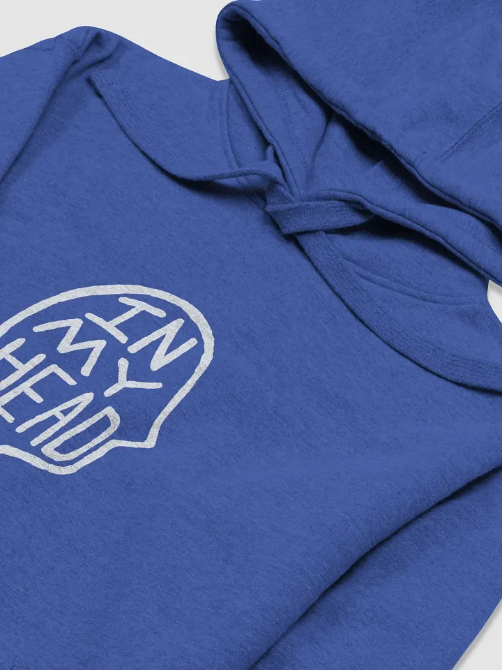 In My Head (white design) printed heavyweight hoodie product image (1)