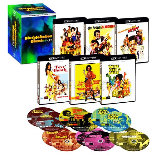 Well, that was quick!

Here’s the Blaxploitation Classics, Vol. 2 4K box set from Shout Factory!

Five movies in total:

Cott...