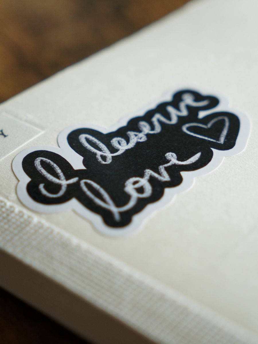 I Deserve Love Sticker product image (2)