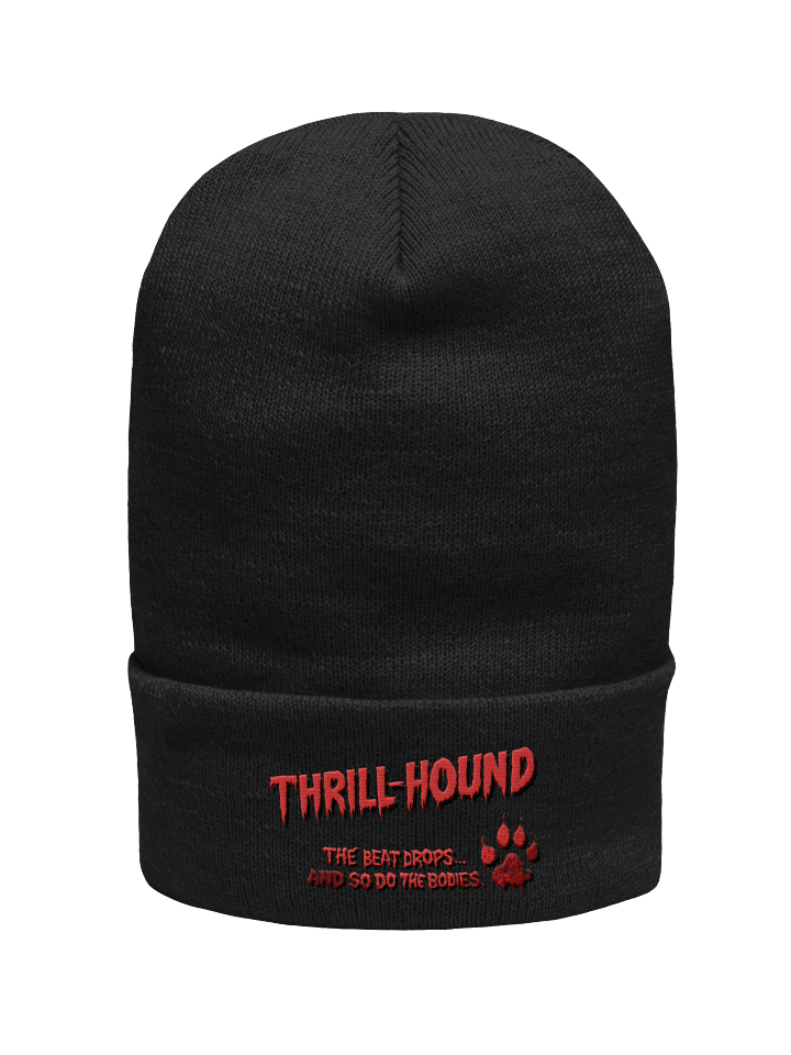 “Thrill-Hound” Beanie Hat – Thriller Parody Merch Horror Halloween Retro Inspired product image (1)