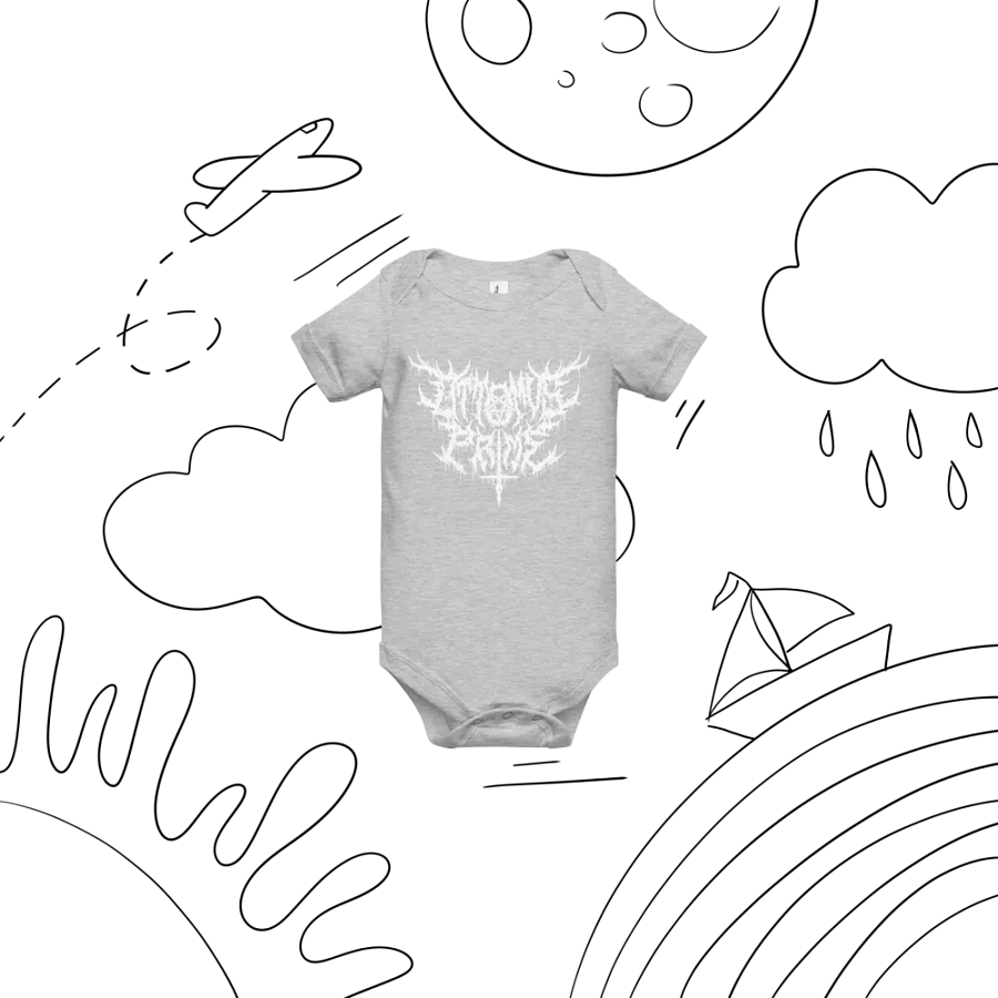Toddler Onesie - Metal Logo (White) product image (36)