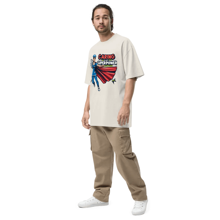 Superhero Nurse Oversized Faded T-Shirt product image (33)