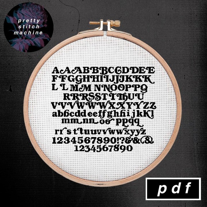 Retro Bookman Alphabet / Font Pattern product image (1)