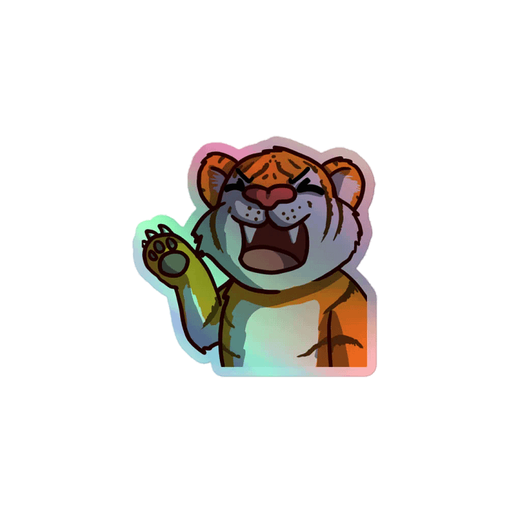 Little Rawr Sticker Holo product image (1)