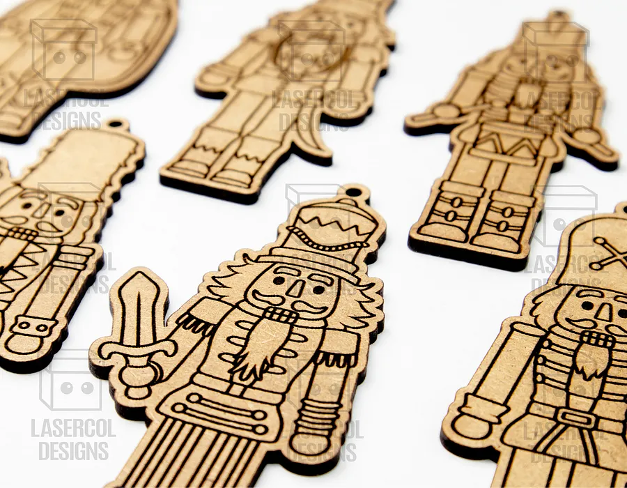 Christmas Nutcrackers Ornaments (6 Styles) - Laser Cut Files product image (10)