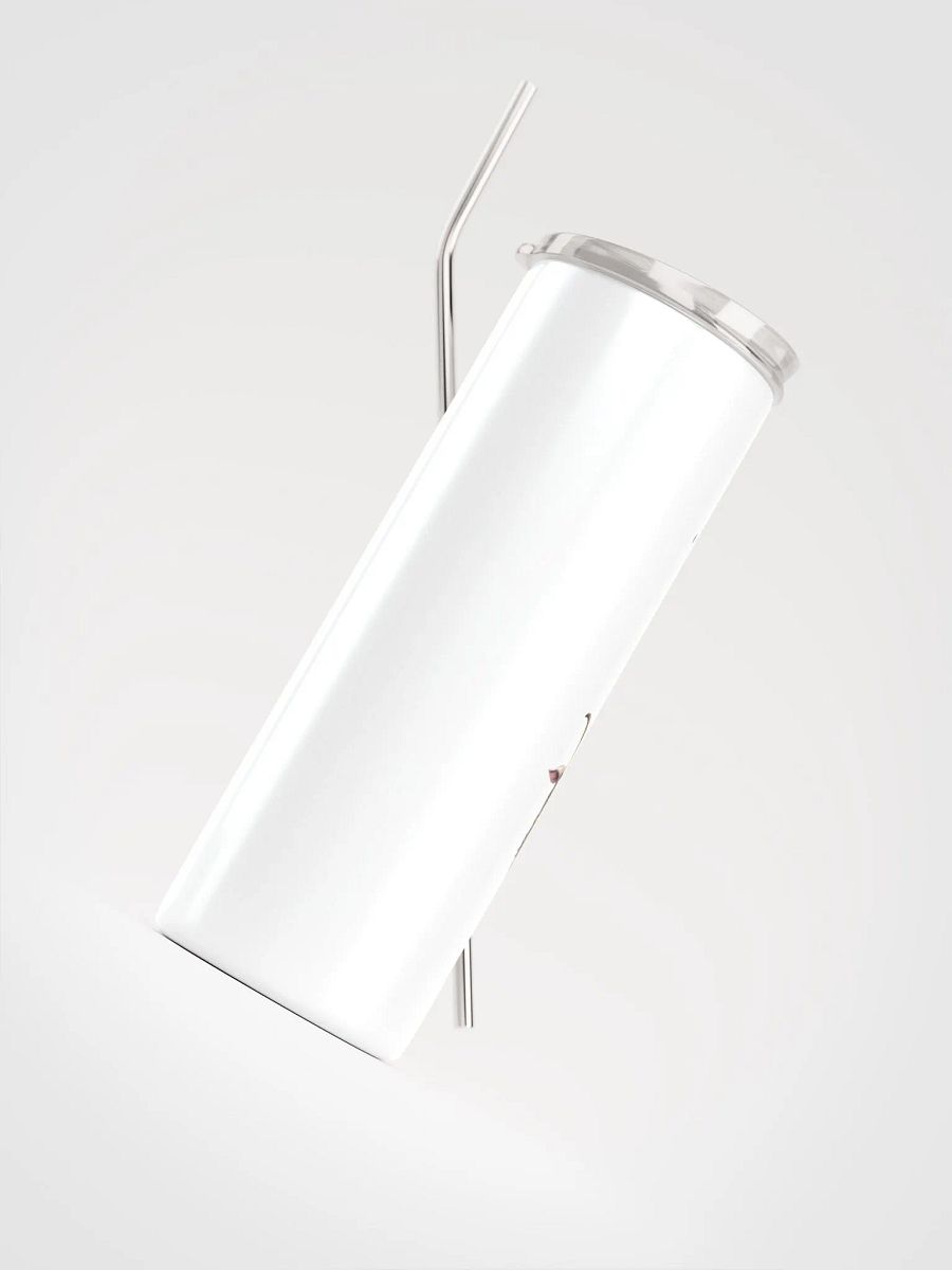 White Capricorn Stainless Steel Tumbler: Embrace Zodiac Elegance with Capricorn Woman Illustration product image (4)