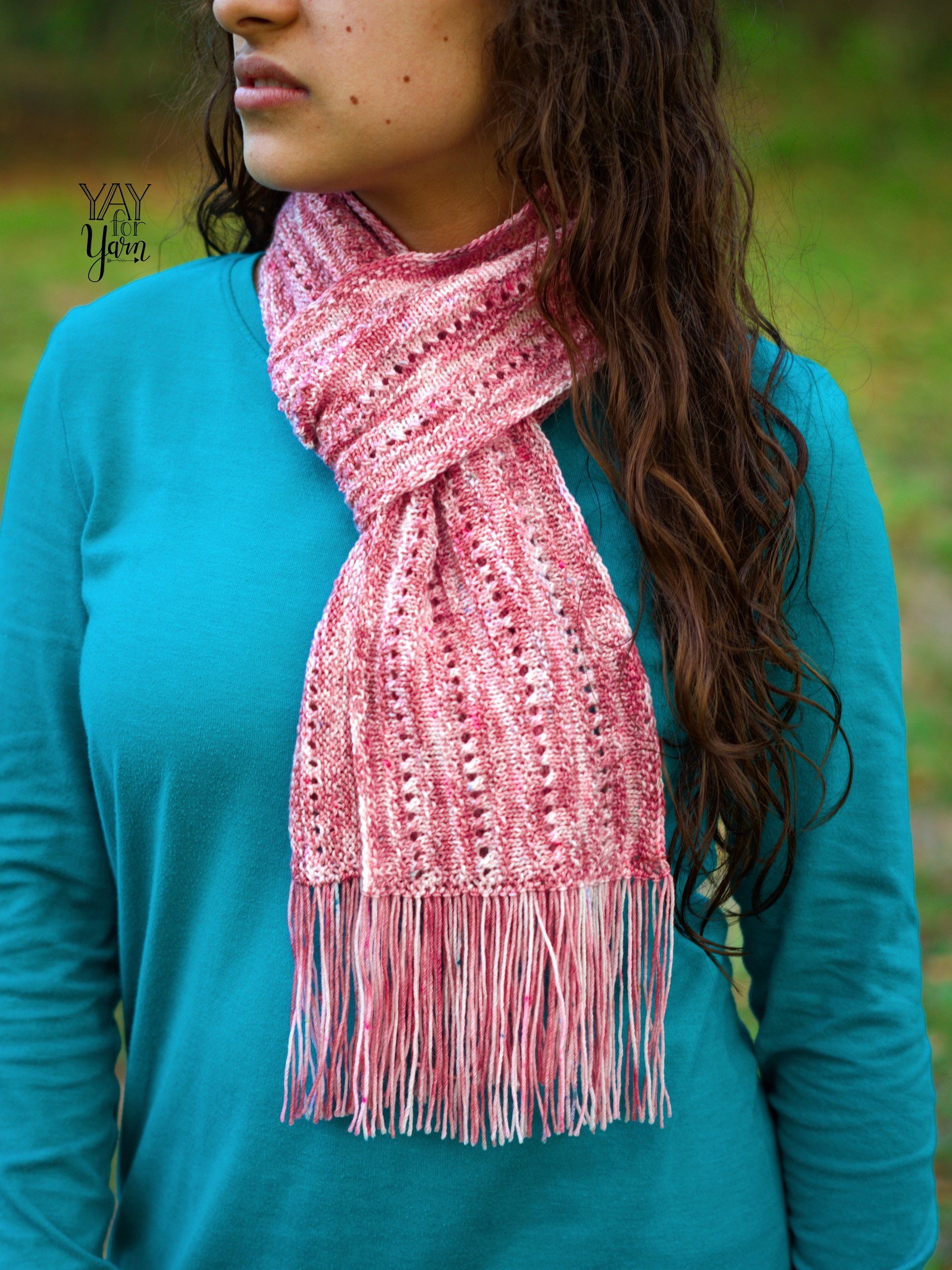 Wild Rose Scarf - PDF Knitting Pattern & Video Tutorial product image (2)