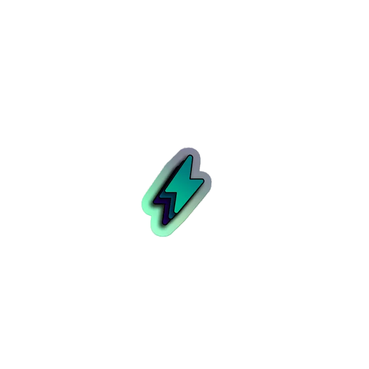 Bolt holographic sticker product image (1)