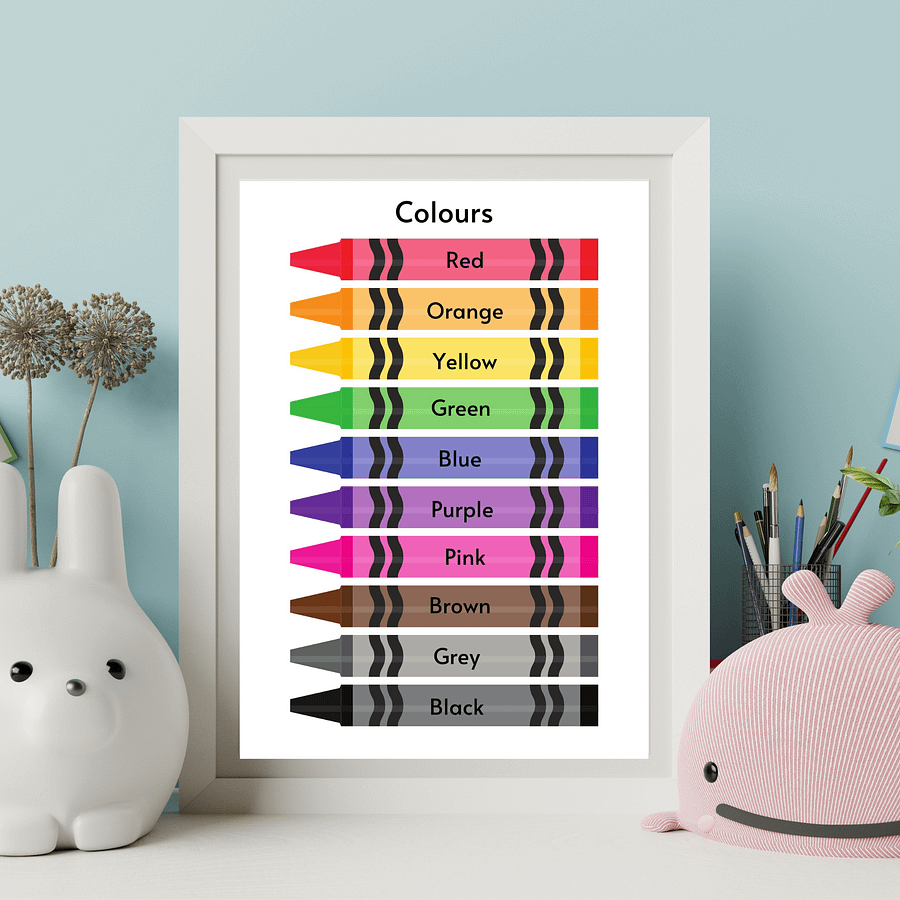 Toddler / Preschooler Colours Learning Poster product image (1)