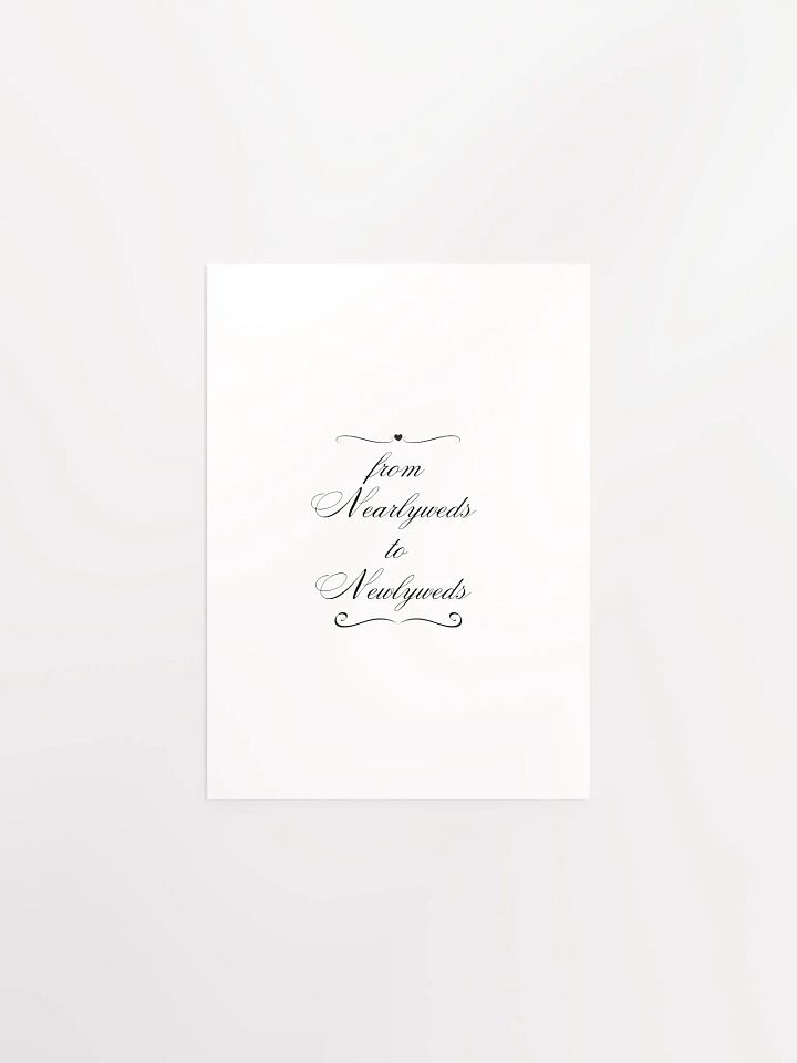Poster - From Nearlyweds to Newlyweds product image (3)