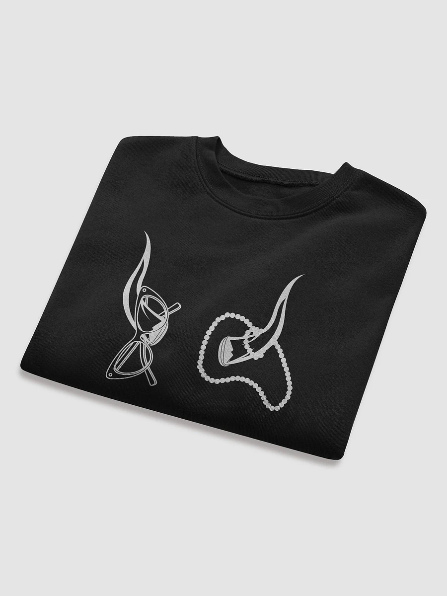 Horns, Glasses & Pearls Crop Sweatshirt product image (8)