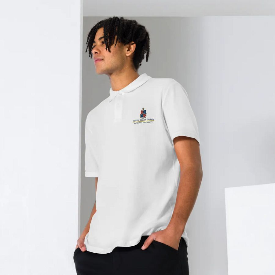 ADG Crest Polo - White product image (7)