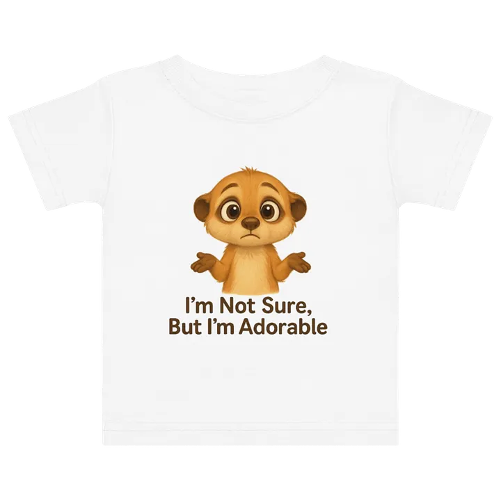 Adorable Puzzled Meerkat Baby T-Shirt product image (1)