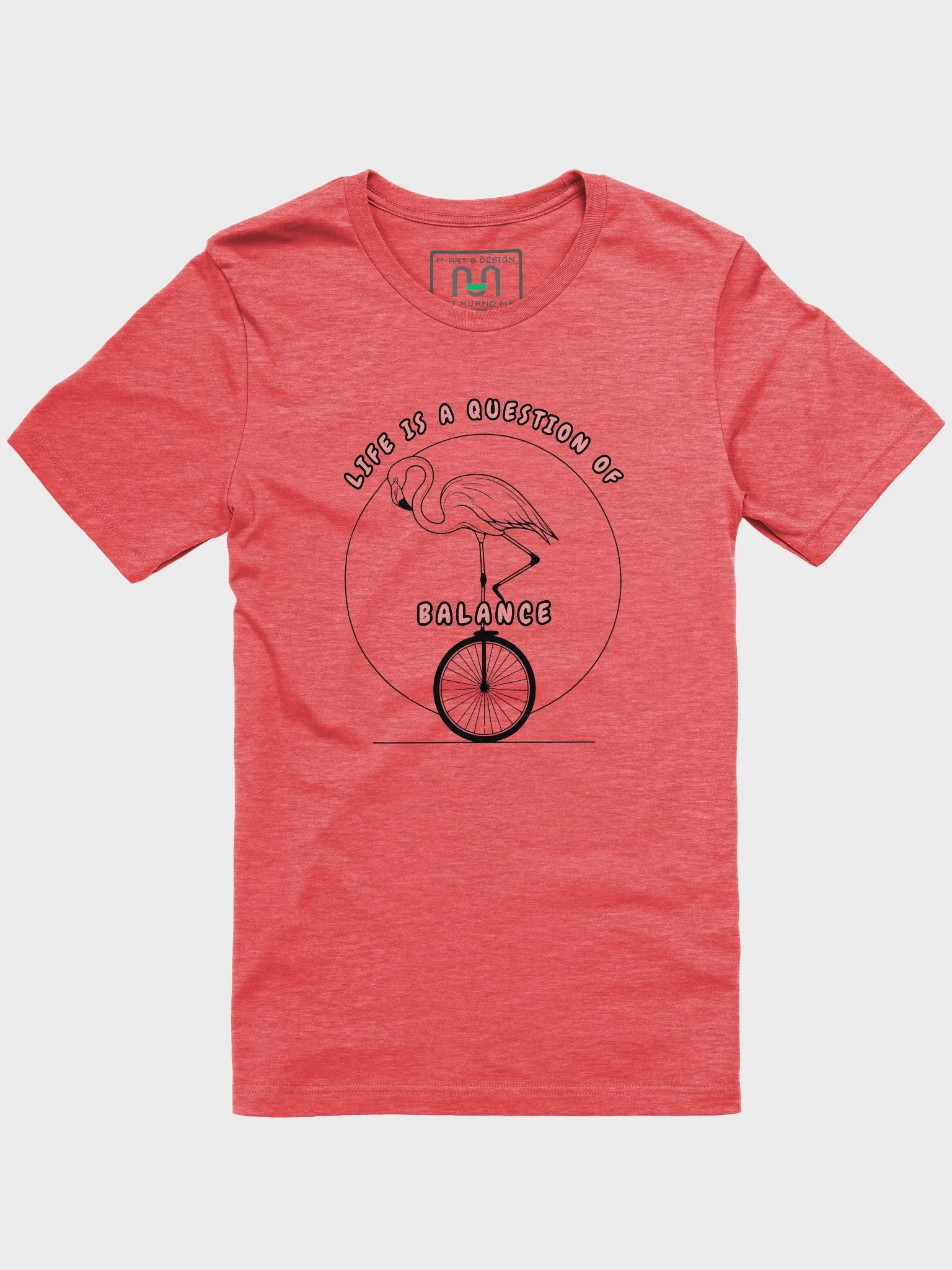 Balancing Flamingo Unicycle Tee product image (1)