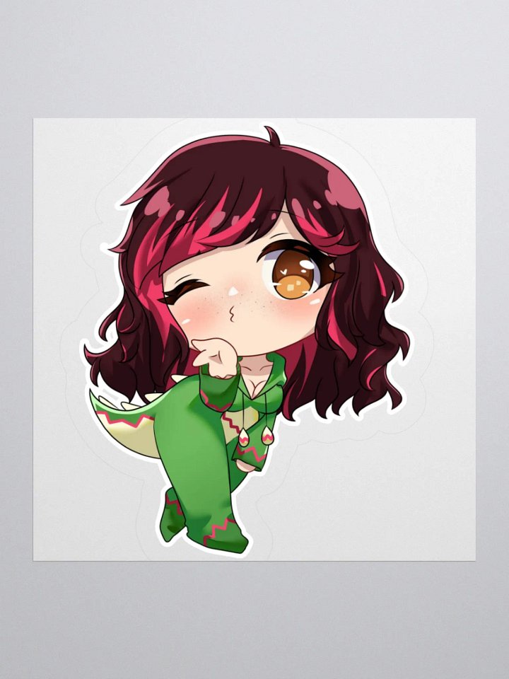 Chibisaurus Kisses Sticker product image (1)