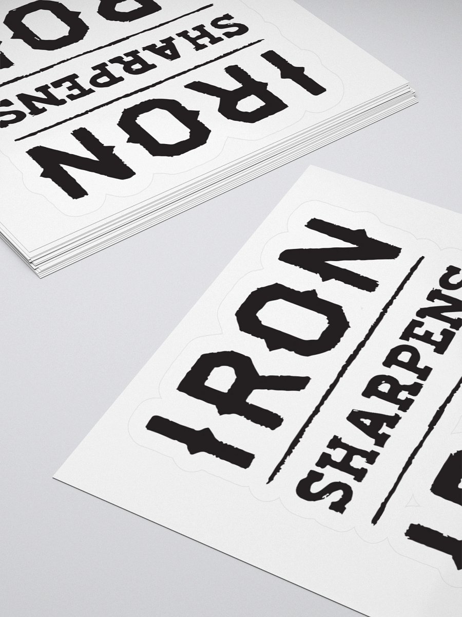 Iron Sharpens Iron Custom Cut Stickers product image (12)