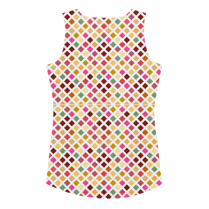 Colorful Square Pattern Design Tank Top - Ver 3 product image (2)