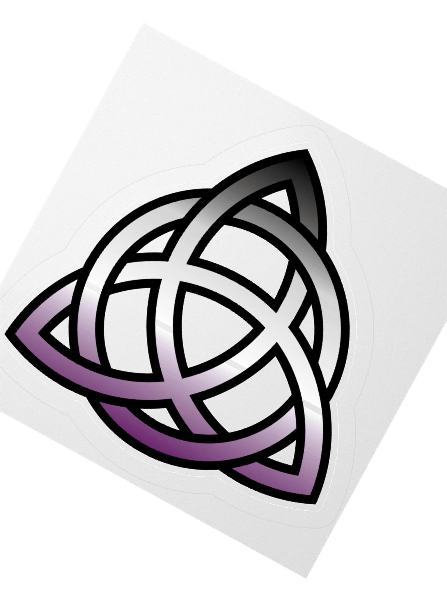 Asexual Pride Gradient Celtic Knot Sticker product image (4)